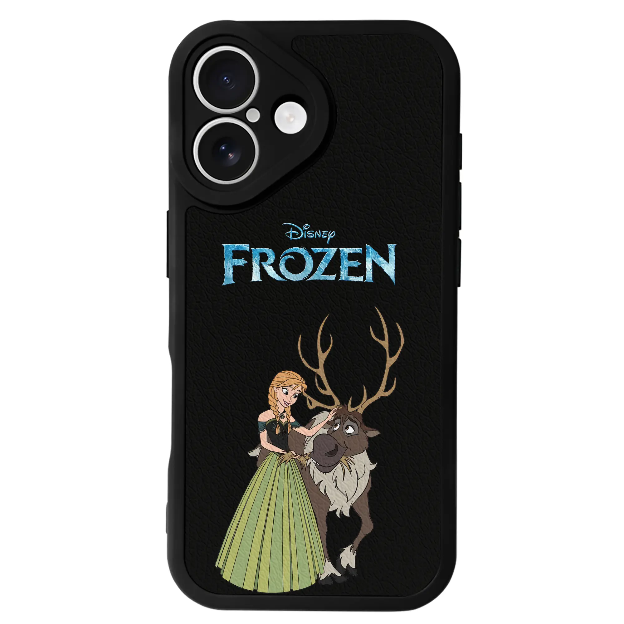 アナと雪の女王(Frozen) グッズ アナ(Anna) - IPhone 16シリーズ対応 ・ シリコンスマホケース ・ レザー調 ・ 高精度フィット ・ 耐衝撃 ・ ワイヤレス充電対応 ・ 精密カット